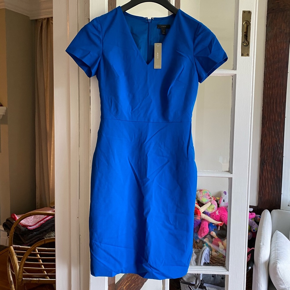 NWT J. Crew Italian stretch wool dress 0